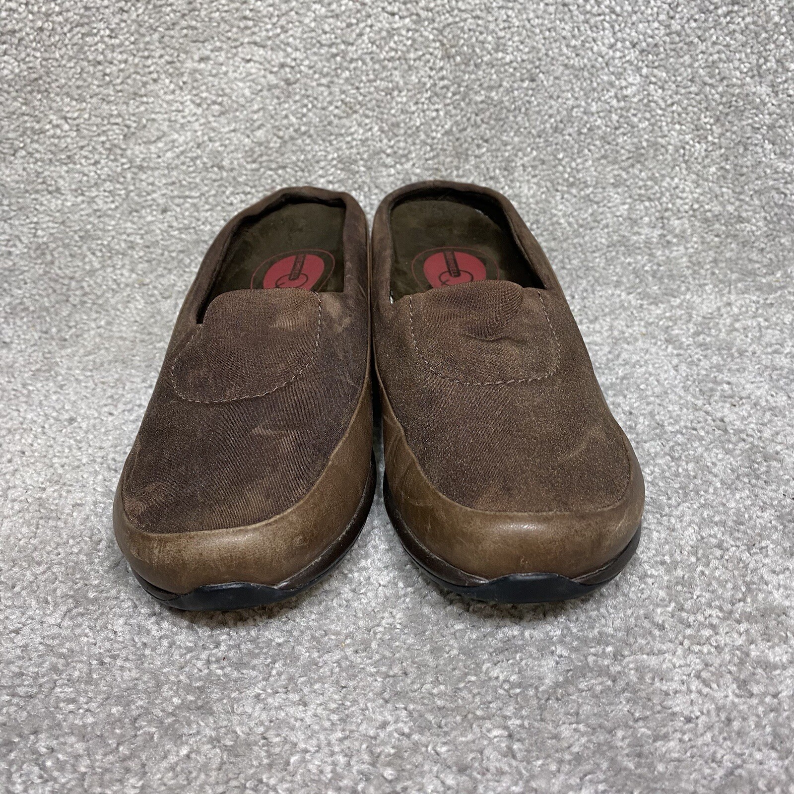 Scarpe Merrell marrone scuro guglia elasticizzate finte performance pelle donna taglia 8