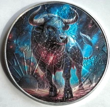 Taurus Zodiac  American Silver Eagle 1oz .999 Limited Edition Silver Dollar Coin