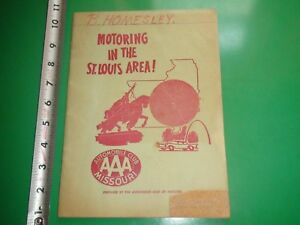 JB365 Vintage 1960 AAA Travel Guide of St.Louis MO | eBay