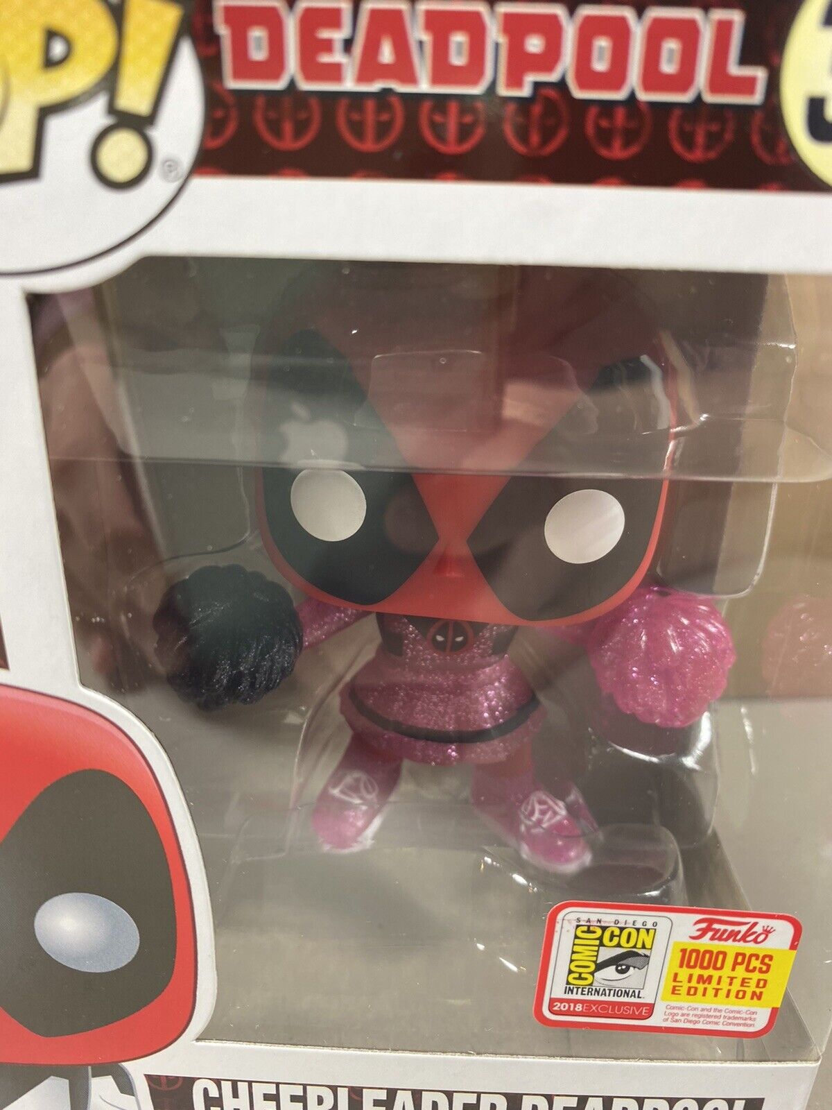 Funko Pop! Marvel Deadpool (Cheerleader) (Glitter Pink) SDCC