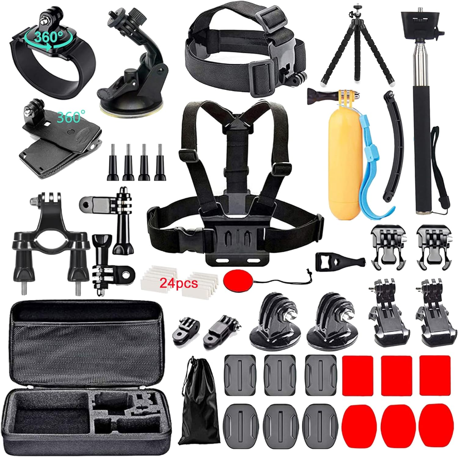 GoPro Action Camera Accessory Bundle Compatible with GoPro 7+ and More-image