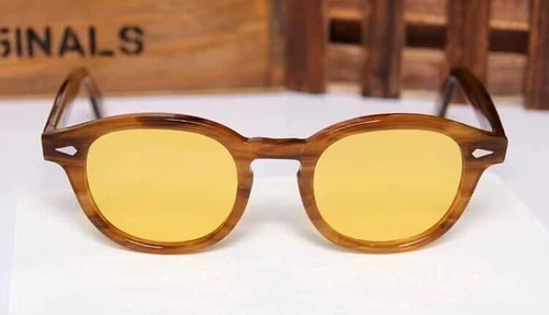 Moscot Lemtosh Sonnenbrille Damen Retro rundes Gestell braune Platte Sonnenbrille Herren - Bild 3 von 14