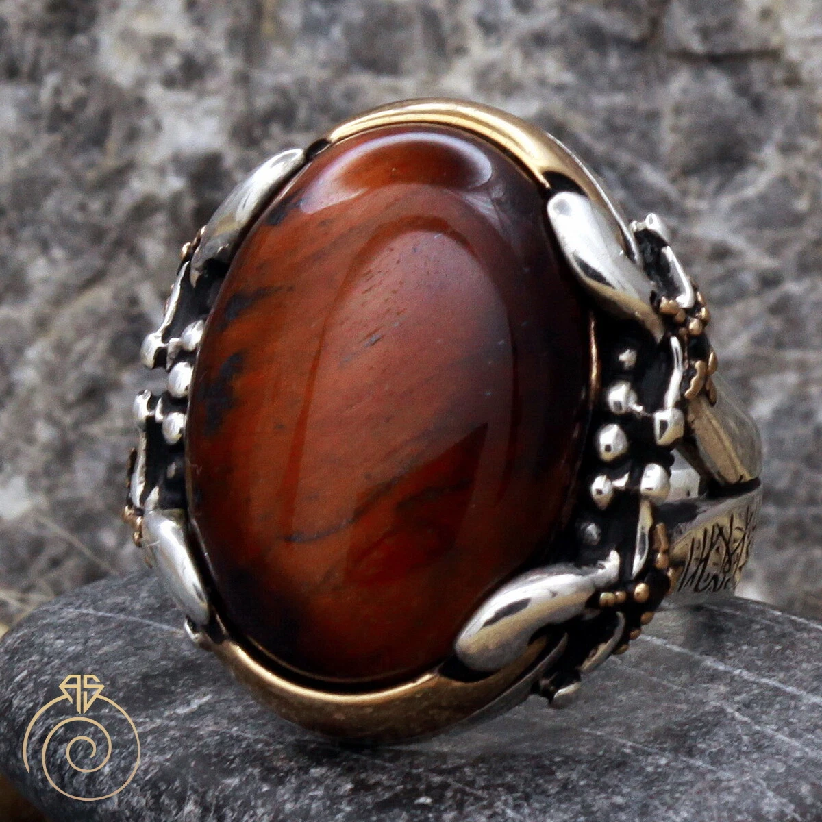 Arabic engraved shop ring