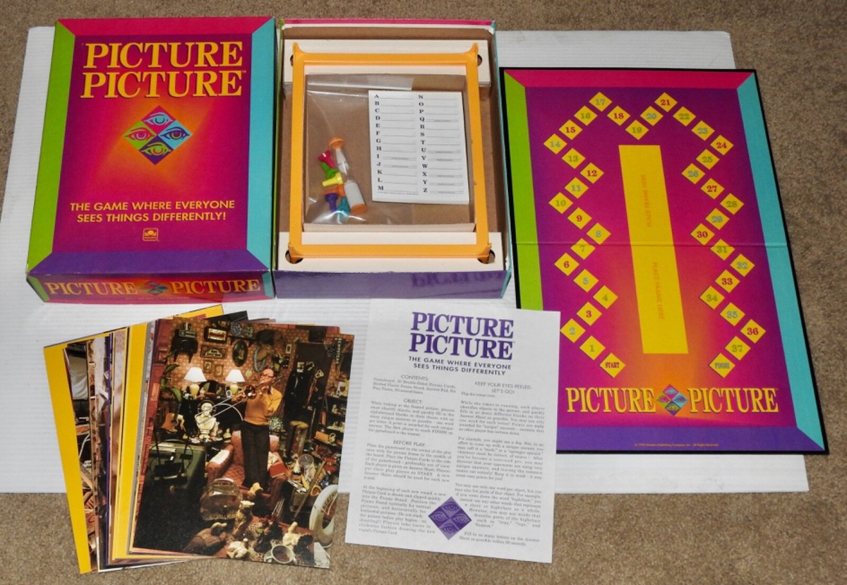 Vintage 1992 Picture Picture Board Game by Golden - 100% Complete