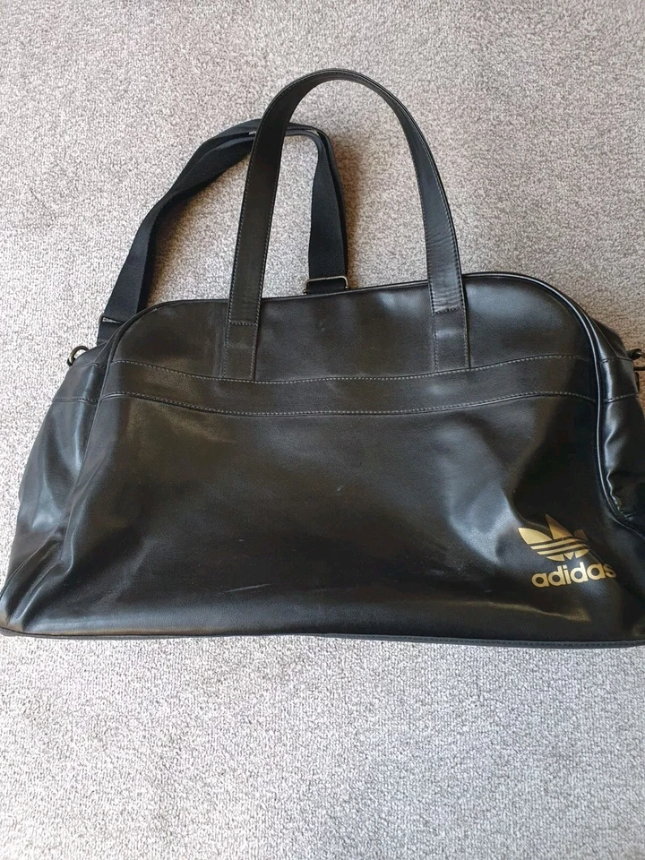 Vintage Adidas Originals Messenger Flight Shoulder Bag Black Retro Rare - Image 2 of 4