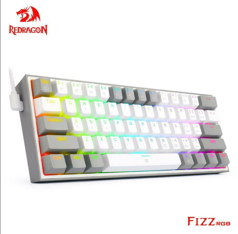 REDRAGON Fizz K617 RGB USB Mini Mechanical Gaming Keyboard Red