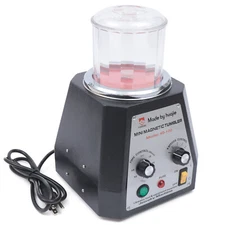 Magnetic Tumbler Jewelry Polisher Machine Finisher 100mm 4 Speed Time Control