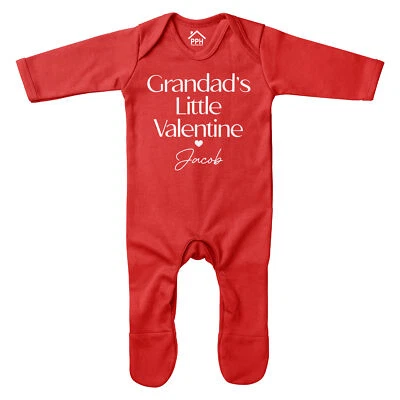 THE CLOTHING SHED Personalisierter Strampler Opas kleiner Valentinstag Jungen und Mädchen Baby Geschenke