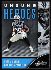 2020 Panini Absolute Unsung Heroes Curtis Samuel #UH-CS Carolina Panthers