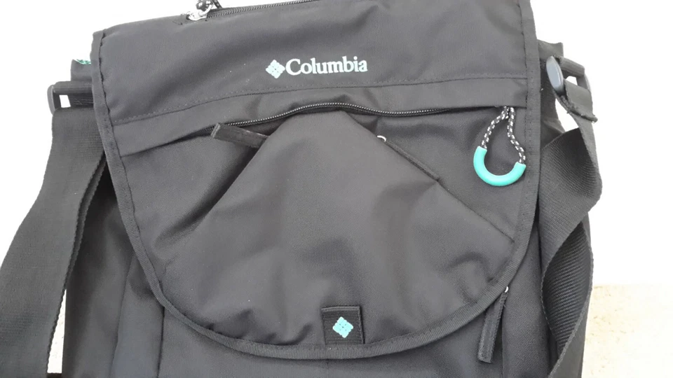 Columbia серый/зеленый расширяемый Messenger подгузник Baby сумка/пеленальный коврик б/у в отличном состоянии - Изображение 2 из 4