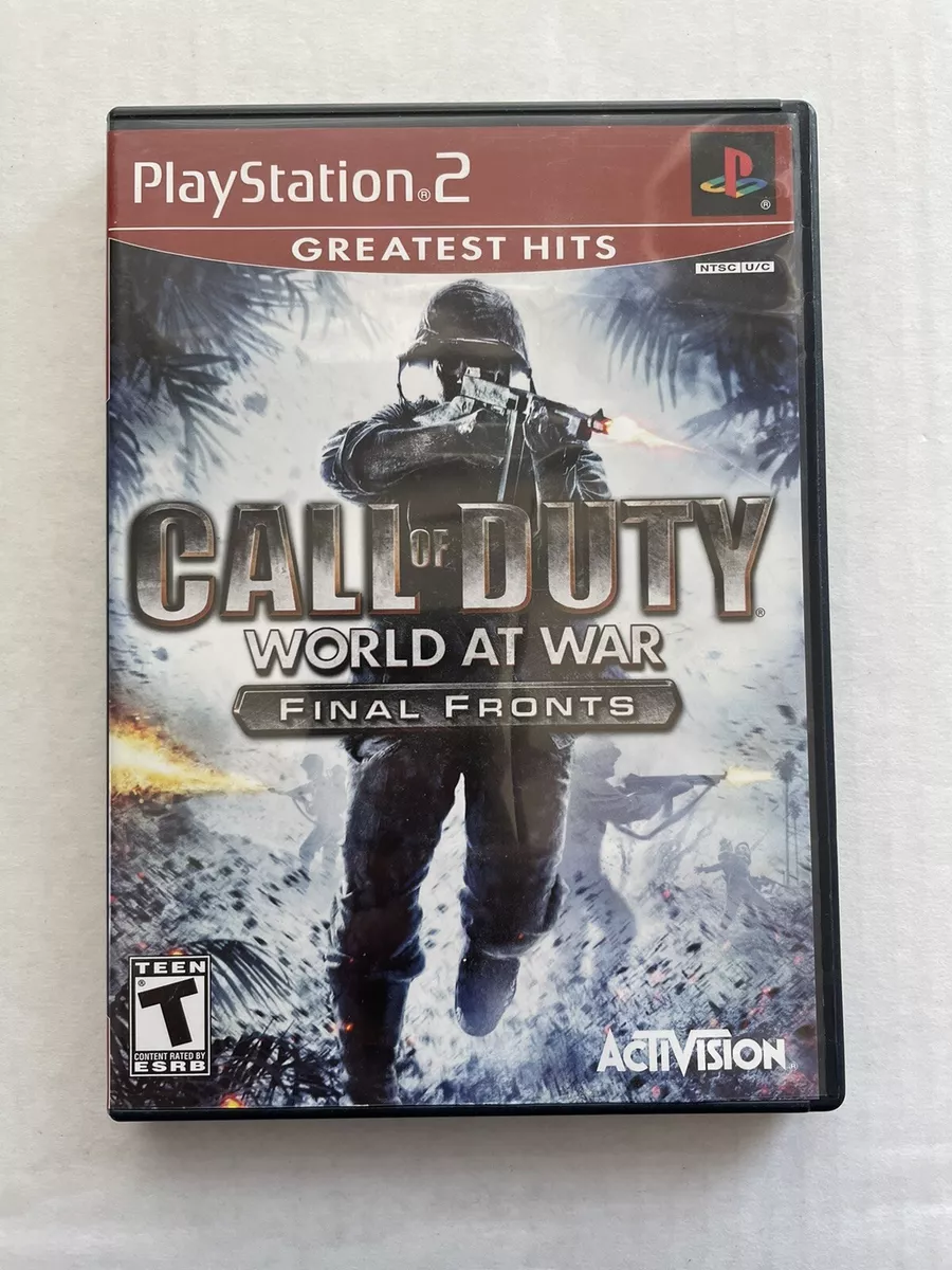 Call of Duty World at War Final Fronts Sony Playstation 2 Game