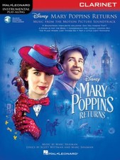 Mary Poppins Returns Clarinet Instrumental Play-Along Book and Audio 000288949