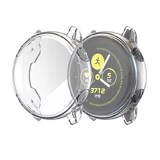 Clear TPU Full Cover Case Screen Protector Guard For Samsung Galaxy Watch Active