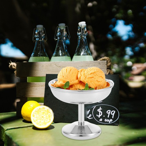 Stainless Steel Ice Cream Cup Ice Cream Bowl Serving Dessert Bowl Snack Yogurt - Picture 6 of 12