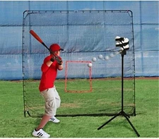 Heater Sports Big League Drop Toss Pitching Machine and Big Play Practice Net
