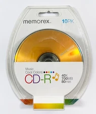 Memorex 10PK CD-R 40X 700MB 80min 10 pack CD-R Discs NEW