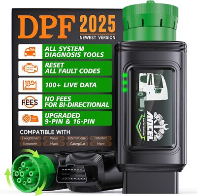 Heavy Duty Truck Scanner DPF Reset & Forced Regen All System Diesel Diagnostic