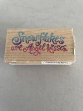 STAMPENDOUS 1997 RUBBER STAMP: SNOWFLAKE KISSES L077