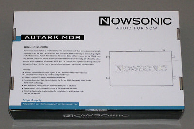 NOWSONIC AUTARK MDR Mobile DMX Transmitter-  Wireless Router Wandler - NEU & OVP