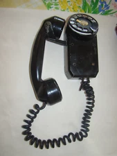 Vtg Automatic Electric Monophone Rotary Dial Wall Telephone