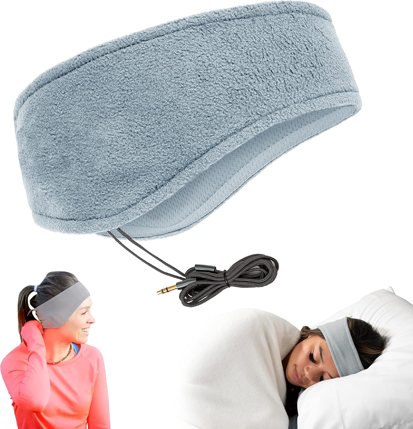 Sleep Headphones - over Ear Headphones from Ultra Thin Cool Mesh Wired for Side