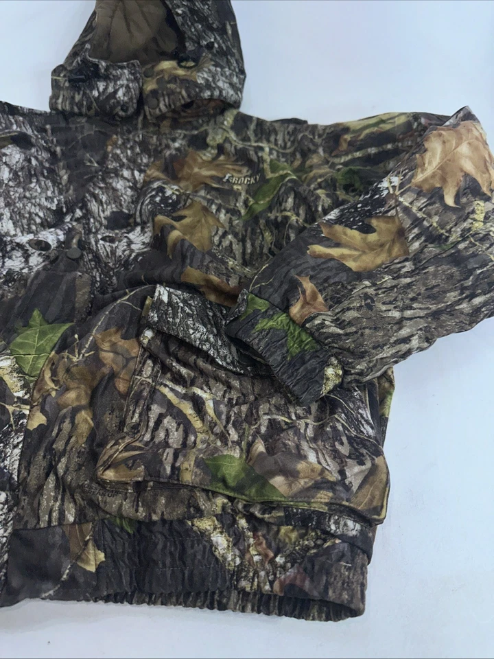 Rockys Mens Hooded Insulated Hooded Hunting Jacket Mens XXL Mossy Oak Breakup - Image 3 of 4