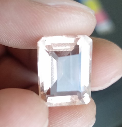 12.25 CT Beautiful Light Brown Topaz Emerald Cut Shape A+++ Loose Gemstones - Picture 2 of 6