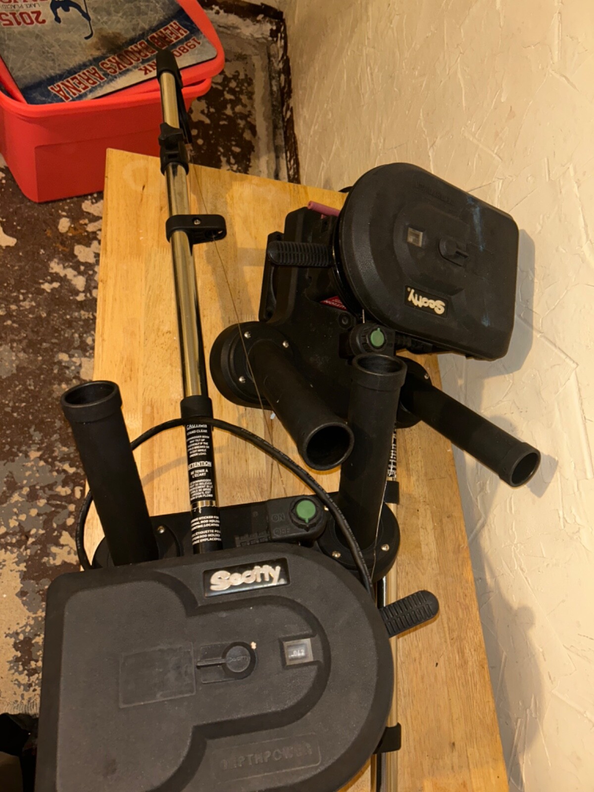 2 scotty downriggers fully electric. eBay