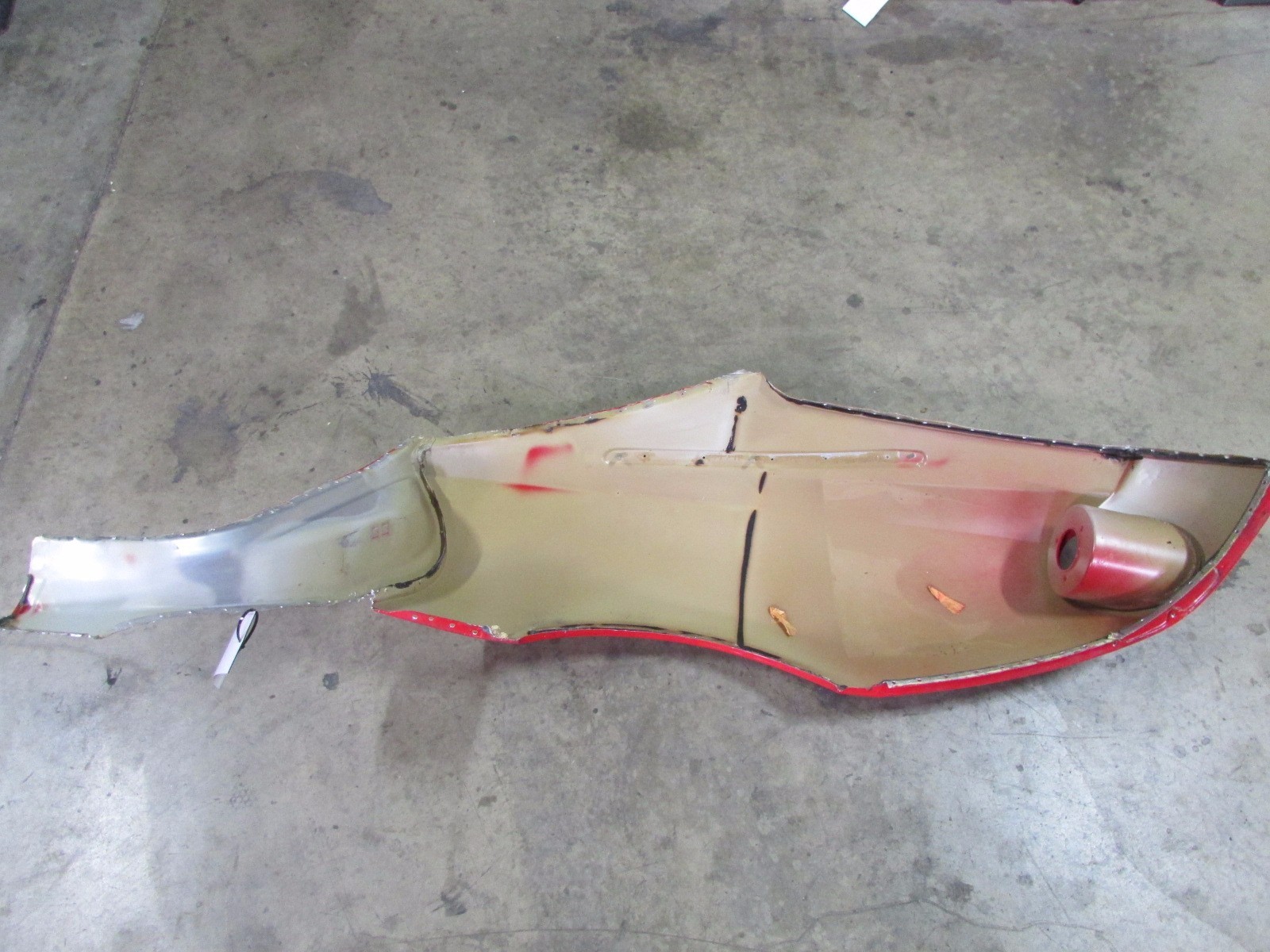 Ferrari 599 GTB, RH, Right Rear Main Quarter Panel, Red, Used, P/N 68058911