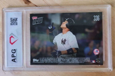 2017 Aaron Judge Topps Now #336 APG Graded Gem Mint 10 | eBay
