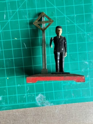Vintage 1950's Lionel Trains #1045 Flagman Crossing Guard - vintage