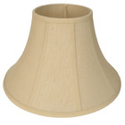 Traditional Cream Silk Effect Bell Shaped Lampshade for Table and Floor Lamps
