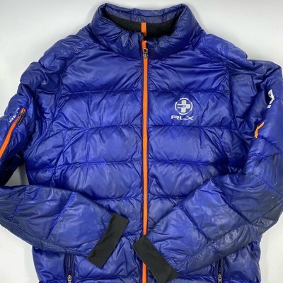 Download RLX Ralph Lauren Mens Down Puffer Jacket Blue Zip Up ...