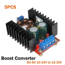 5PCS 150W DC-DC Boost Converter 10-32V to 12-35V 6A Step Up Power supply Module