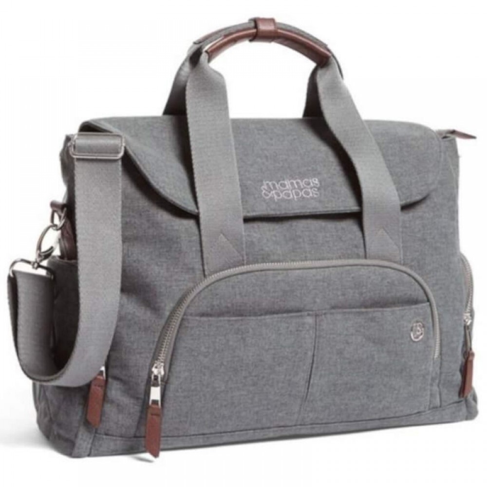 Mamas & Papas Bowling Style Changing Bag, Grey Mist