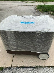 CARLISLE, Adjustable Dish Dolly, Brown, 43"(L) 28"(W) 31 3/4"(H), Good Condition