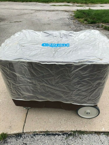 CARLISLE, Adjustable Dish Dolly, Brown, 43"(L) 28"(W) 31 3/4"(H), Good Condition
