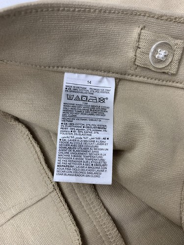 Old Navy Girls Tan Adjustable Waist Pants Size 14 - Picture 6 of 7