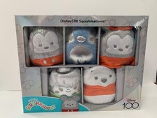 Squishmallows Disney 100 5" Plush 5-pack Set Mickey Minnie Stitch Pooh Tink New