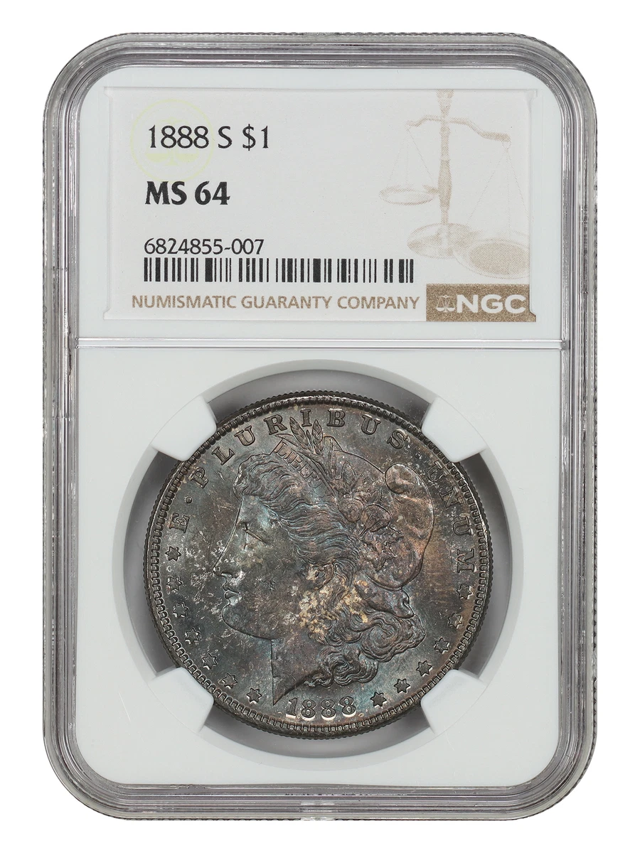 MS 64 Graded 1888 Year Morgan US Dollars (1878-1921) for sale | eBay