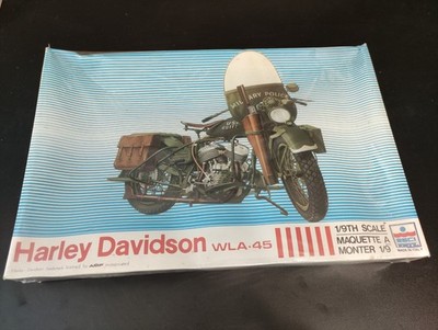 1984 ESCI 7002 Harley Davidson WLA-45, Modellbausatz 1:9 , Sealed