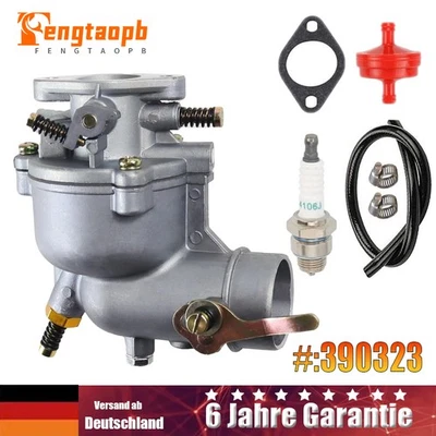 MARKENLOS Vergaser für Briggs & Stratton 398170 394228 390323 7/8/9PS Horizontalmotoren DE
