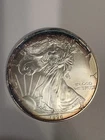 1996 BU American Silver Eagle Dollar Uncirculated Nice TONING $1 Coin #2