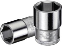 Gedore 6131260 SteckschlüSseleinsatz 19 1/2 '' 6-Kant SchlüSselweite 18 Mm LäNge