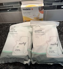  2 Motif Medical Breast Milk Storage Bags 8oz Single Use Bags 200 Total Bags 