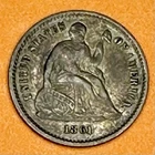 1861  Seated Liberty Half Dime