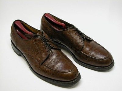 Allen Edmonds Canton Split Toe 32579 Pebble Grain Brown Leather Shoes Mens 10 E