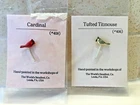 NIP Dollhouse Miniature Lot of 2 SIR THOMAS THUMB Birds Cardinal Tufted Titmouse