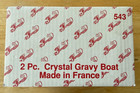 Vintage Princess House Crystal Gravy Boat 543 Made in France New unopened — photo 1