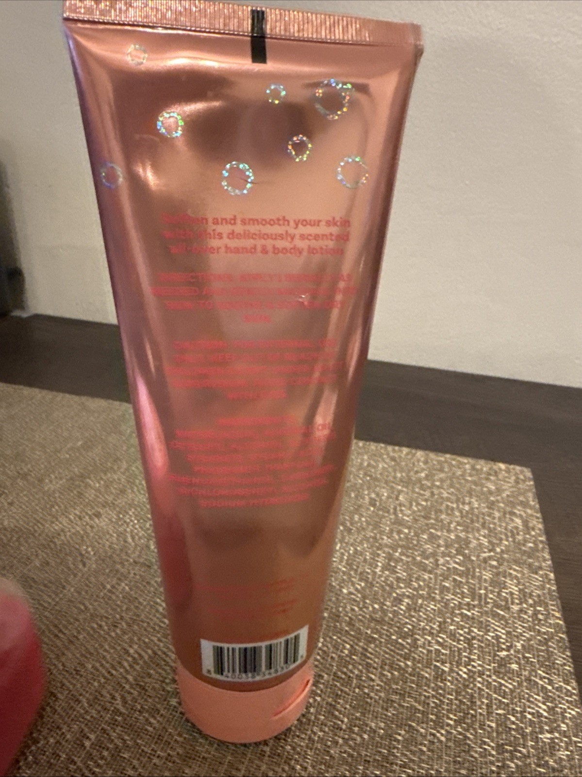 4PC.-SUGAR RUSH & SPARKLING PEACH BERRY-BODY SCRUB-HAND & BODY LOTION. NEW